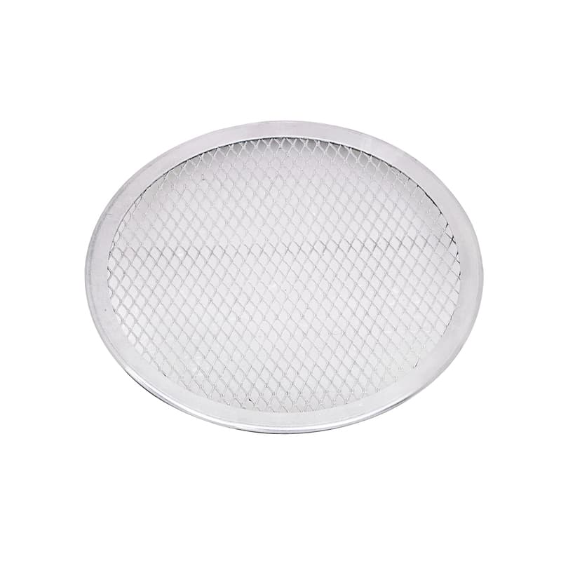 Grille à pizza ronde aluminium à fond ajouré ø20,3cm h4mm, 12pcs