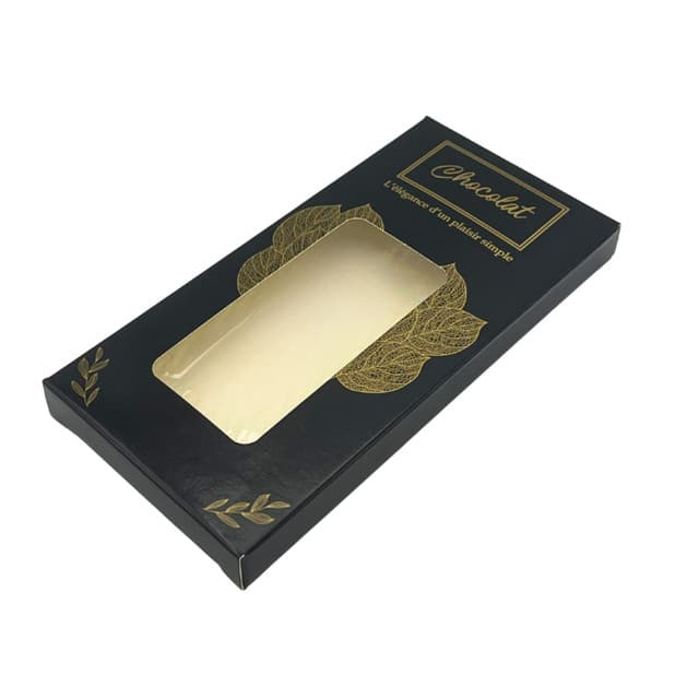 Etui tablette chocolat 160x80x16mm a fenêtre par 50 pièces