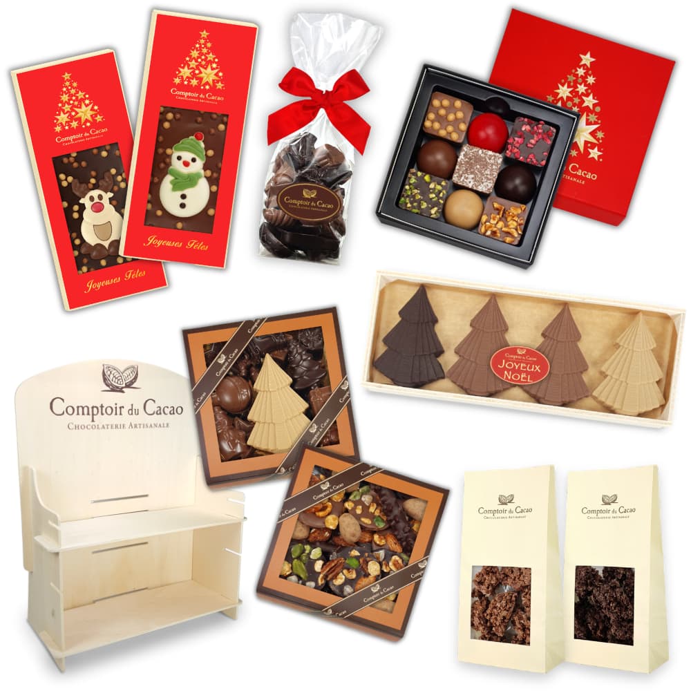 Lot de chocolat « Père Noël » prêt à vendre, 82 pièces
