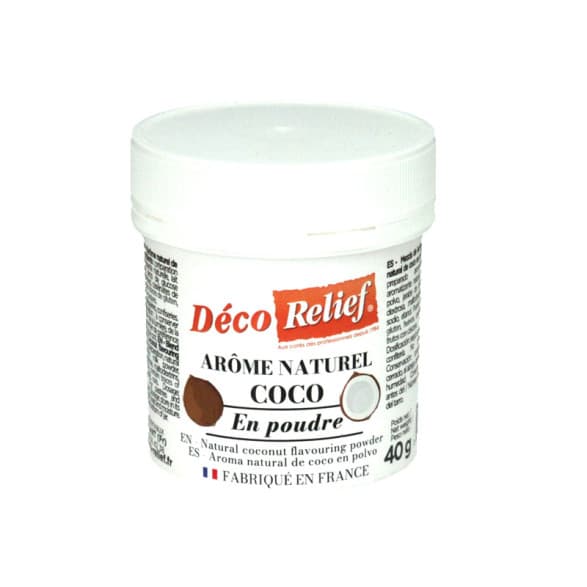 Poudre d'arômes naturel noix de coco - 40g