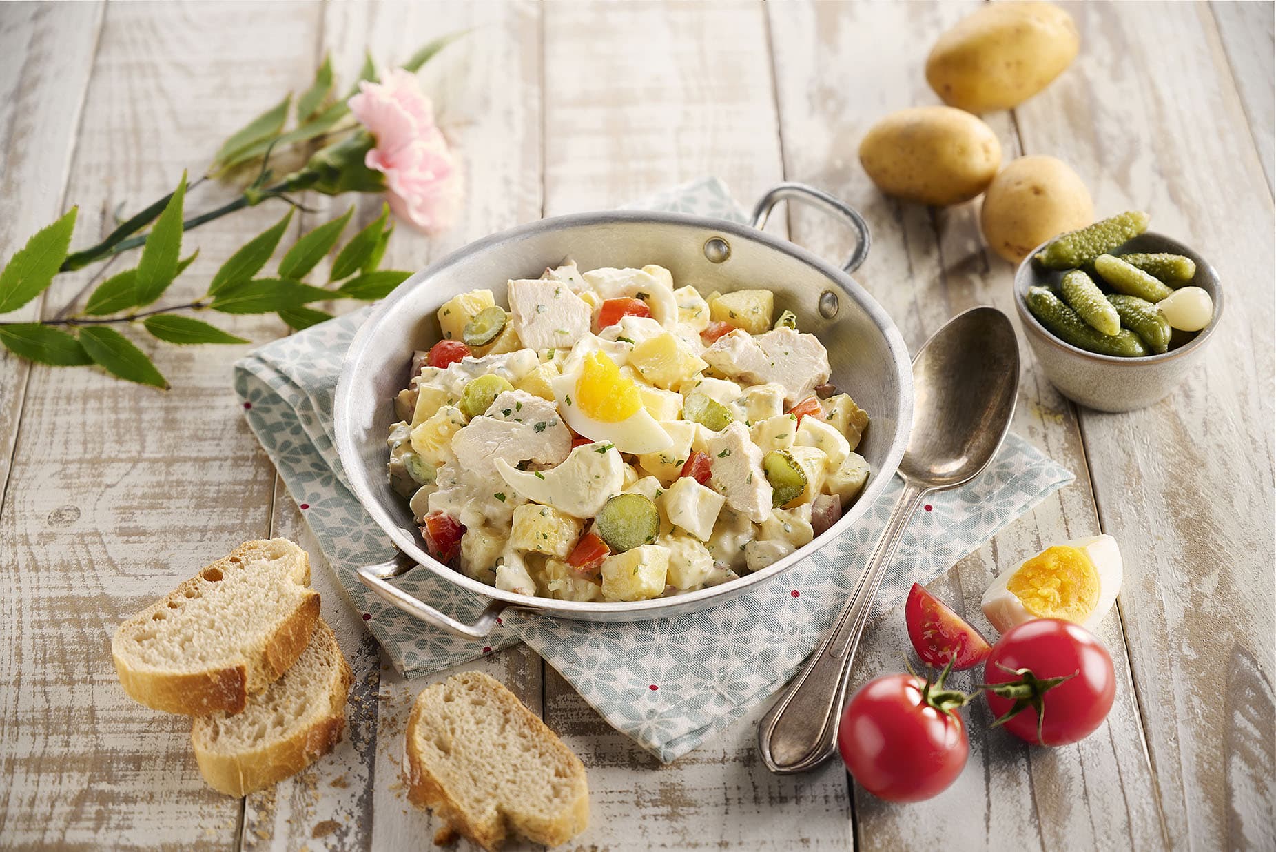 Salade piémontaise au poulet