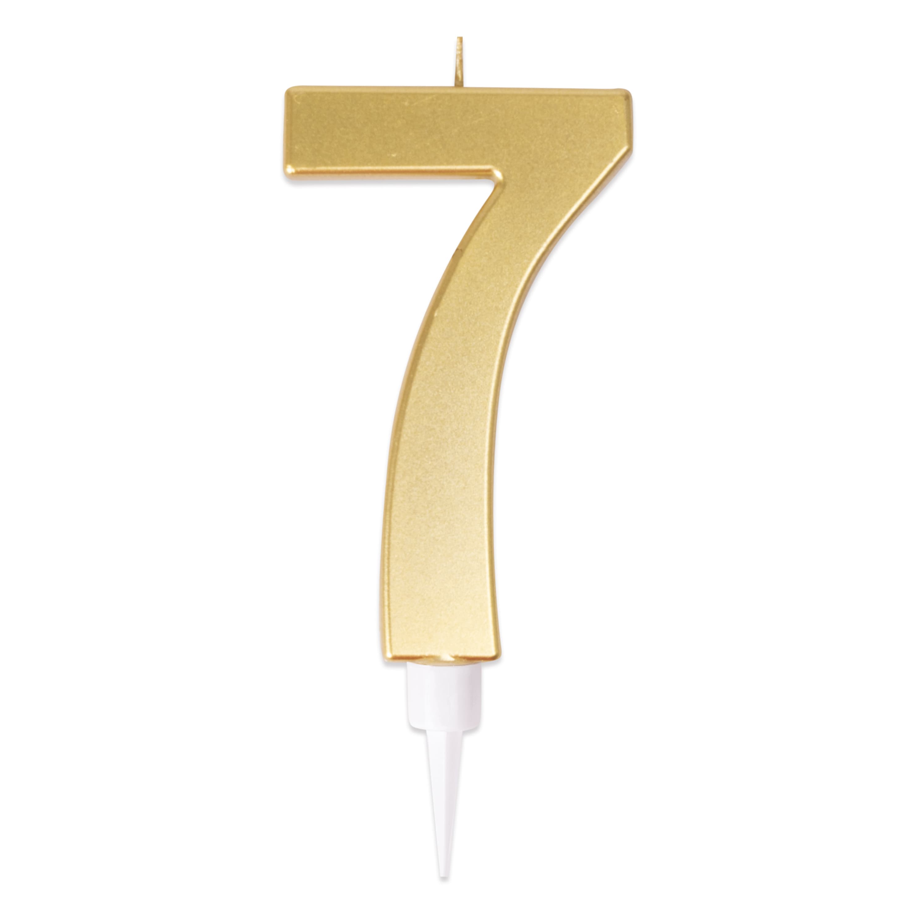 Bougie géante or - chiffre 7