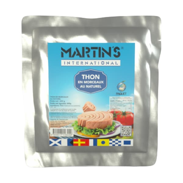 Thon en morceaux au naturel poche 600 g x 12 (tm600)