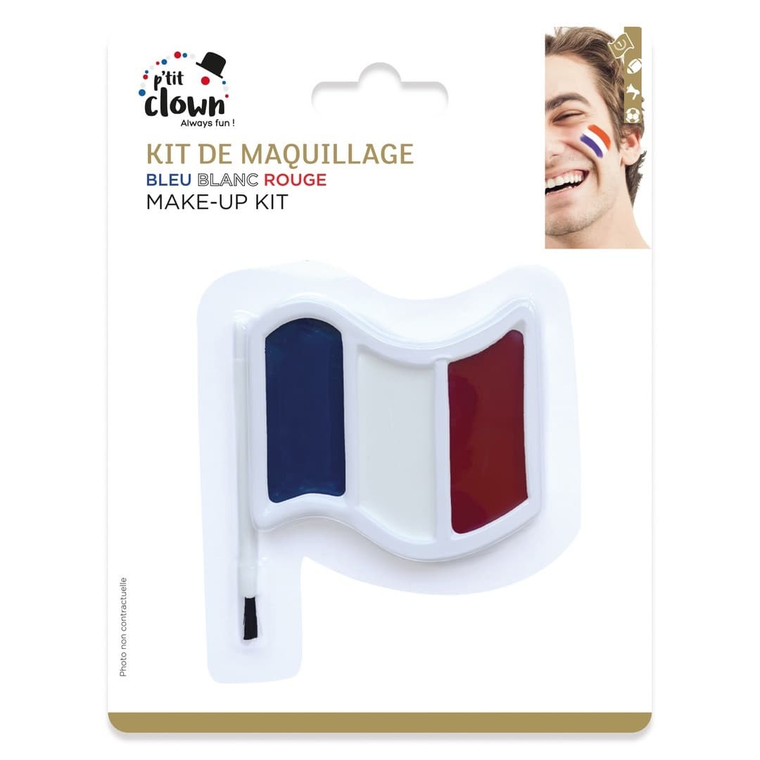Kit maquillage - bleu, blanc, rouge