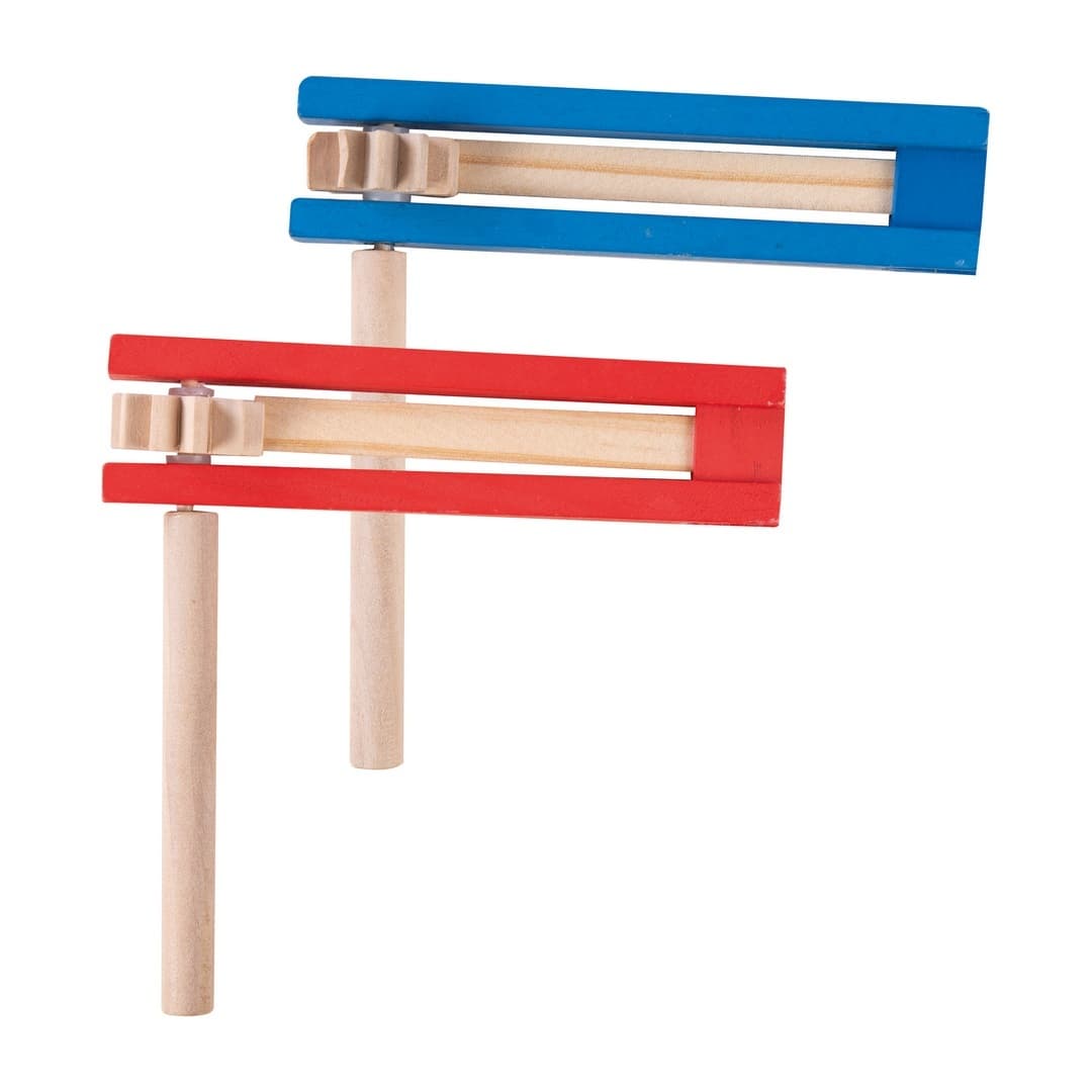 Crécelle en bois - couleur aléatoire