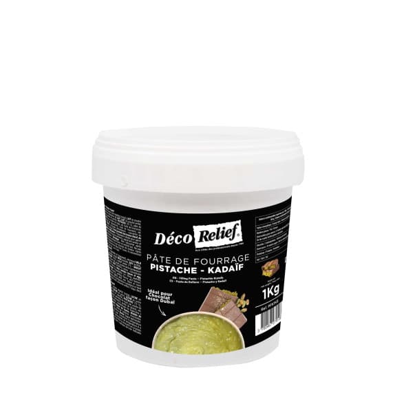 Pâte de fourrage pistache kadaïf pour chocolat 
dubaï 1kg