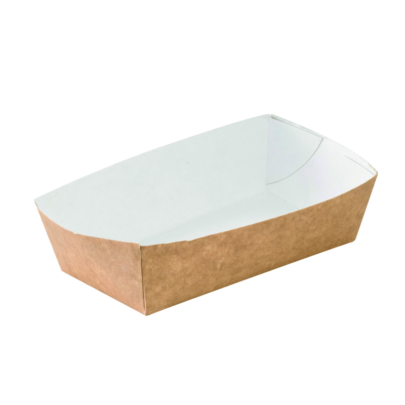 Barquette en carton kraft  120x60x37mm 350ml, 800pcs