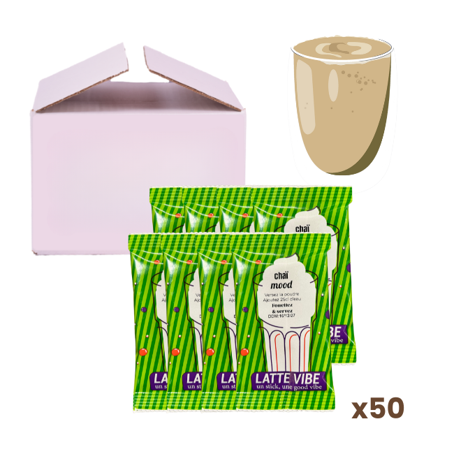 Stick latte chai 20gx50 : l’incontournable épicé