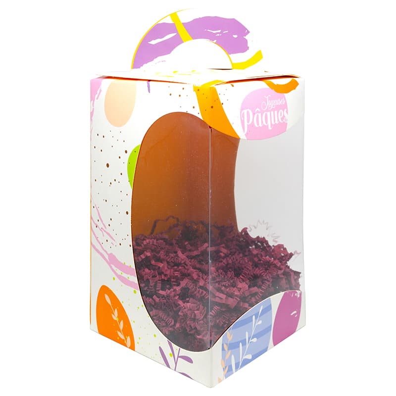 Boîte carton œuf avec fenêtre    n°1 8x8x13 cm x 25
