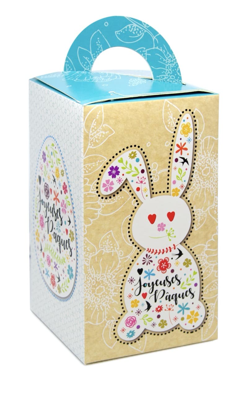 Boîte carton œuf, sans fenetre, n°1 8x8x13 cm x 25