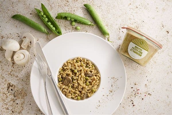 Risotto et petits pois parmesan, 6 bocaux de 260g