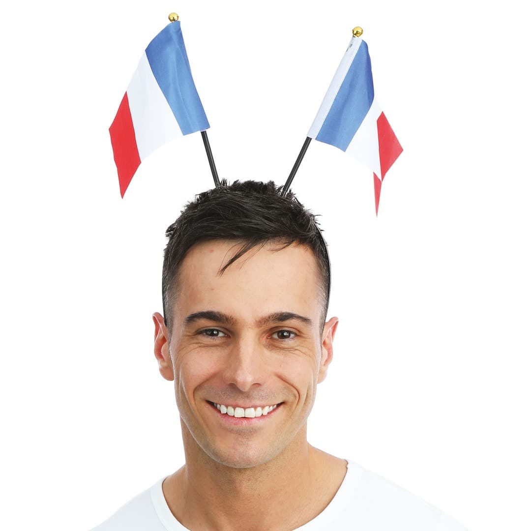Serre-tête drapeaux - france - bleu, blanc, rouge