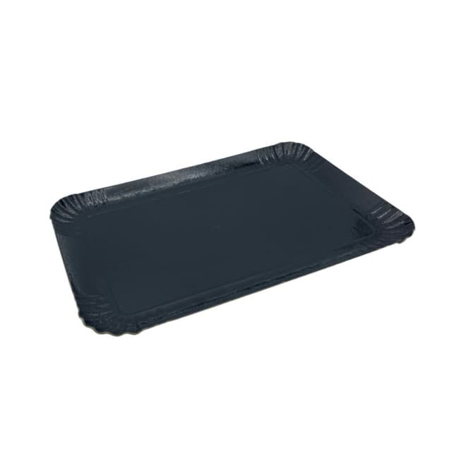 Plateau traiteur 28x19 noir par 50 pièces