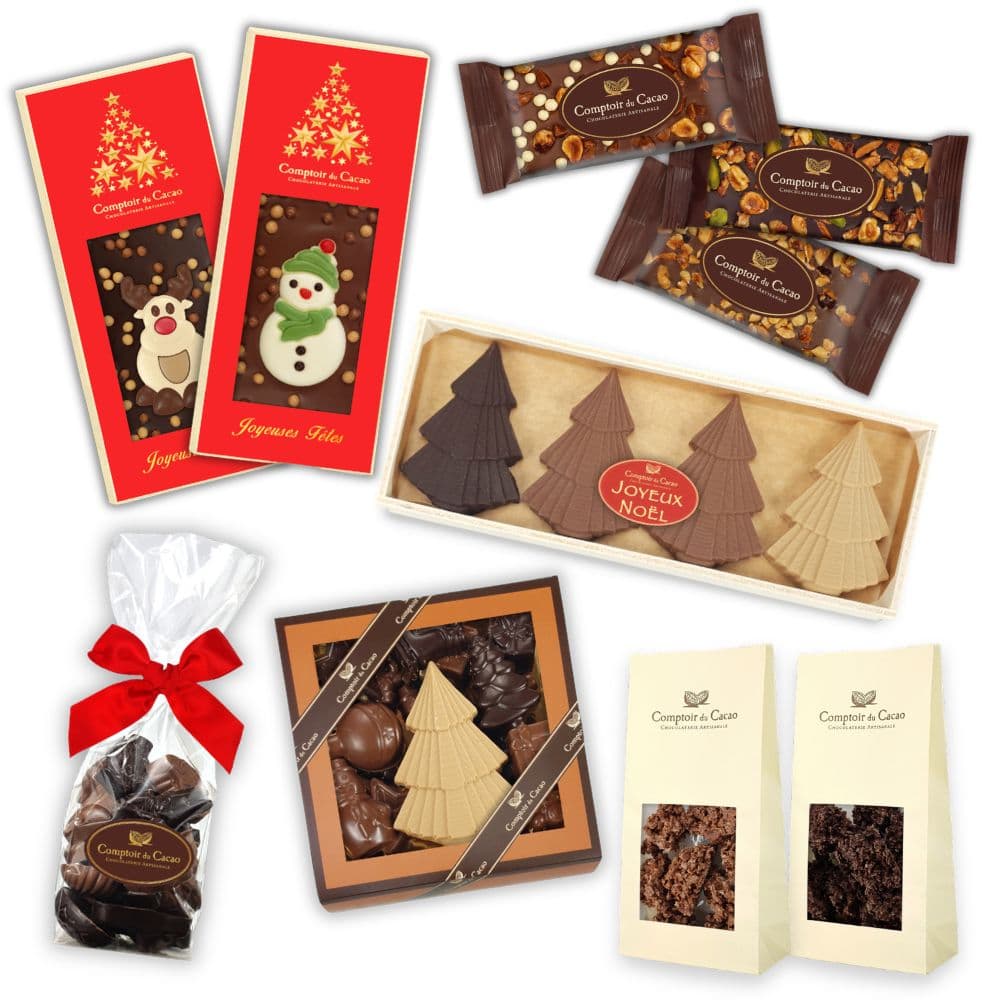 Lot de chocolat « Sapin de Noël » prêt à vendre, 91 pièces