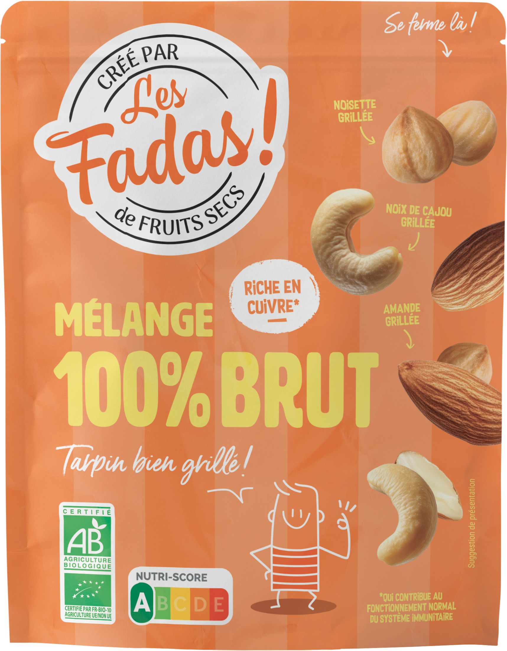 Les fadas - mélange 100% brut - lot de 14
