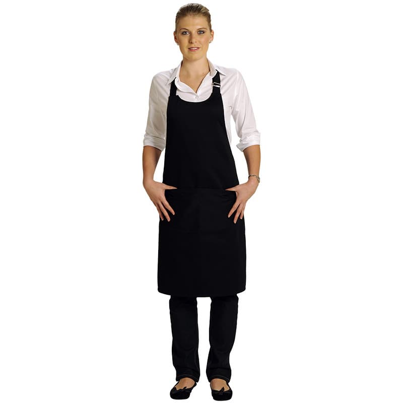 Tablier sommelier avec boucle polycoton noir