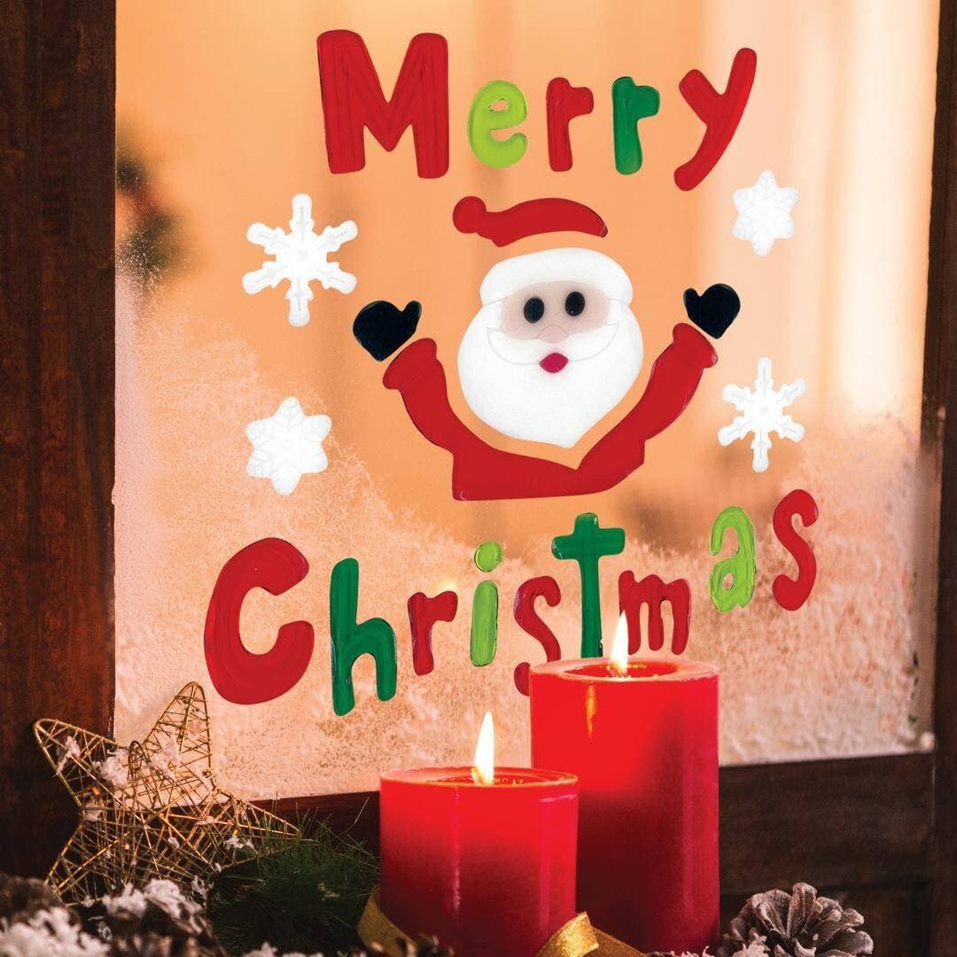 Stickers gel - noel i - 20 x 20cm - modèle aléatoire