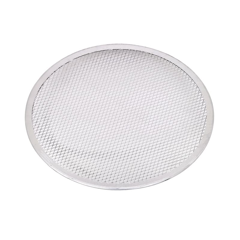 Grille à pizza ronde aluminium à fond ajouré ø33cm h4mm, 12pcs