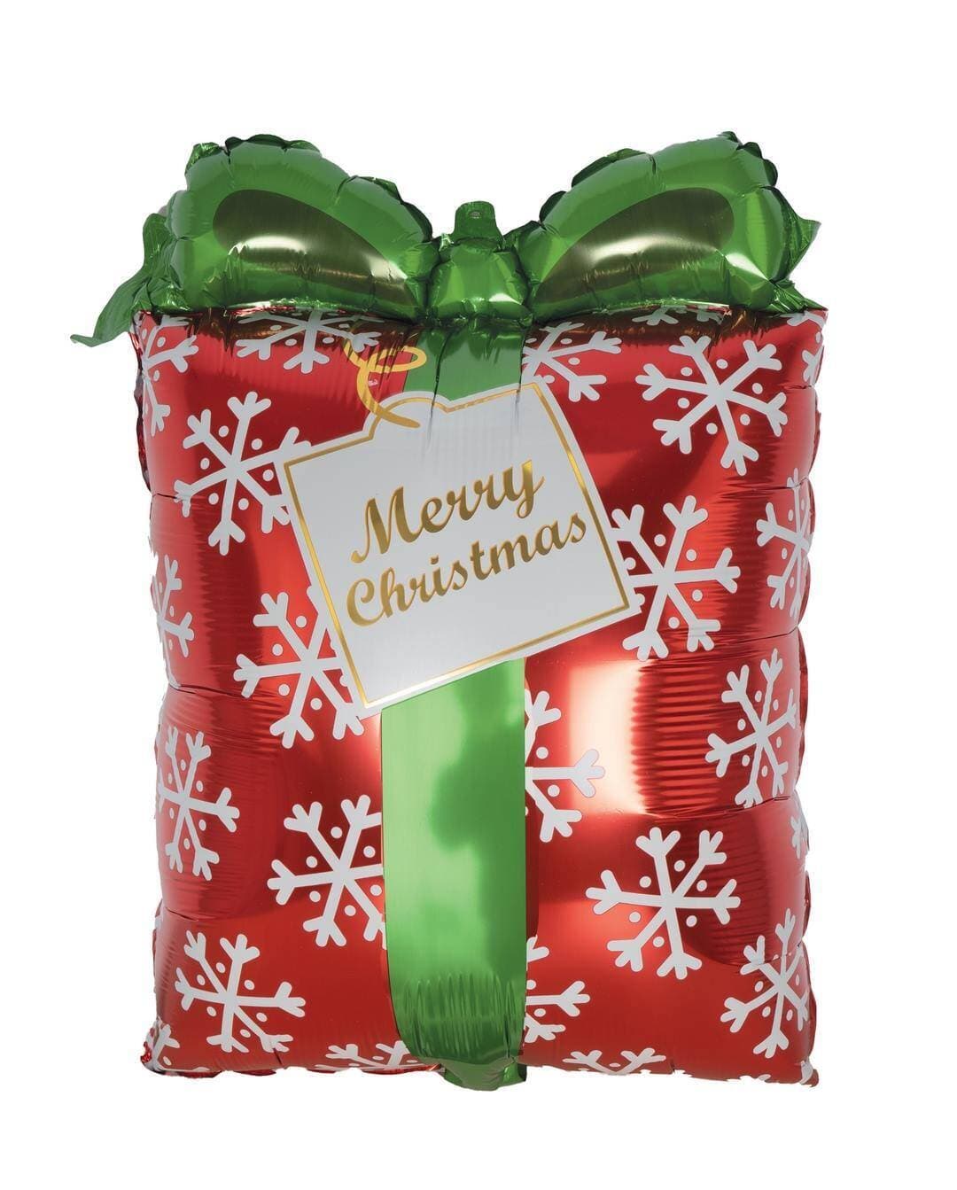 Ballon aluminium cadeau de noël