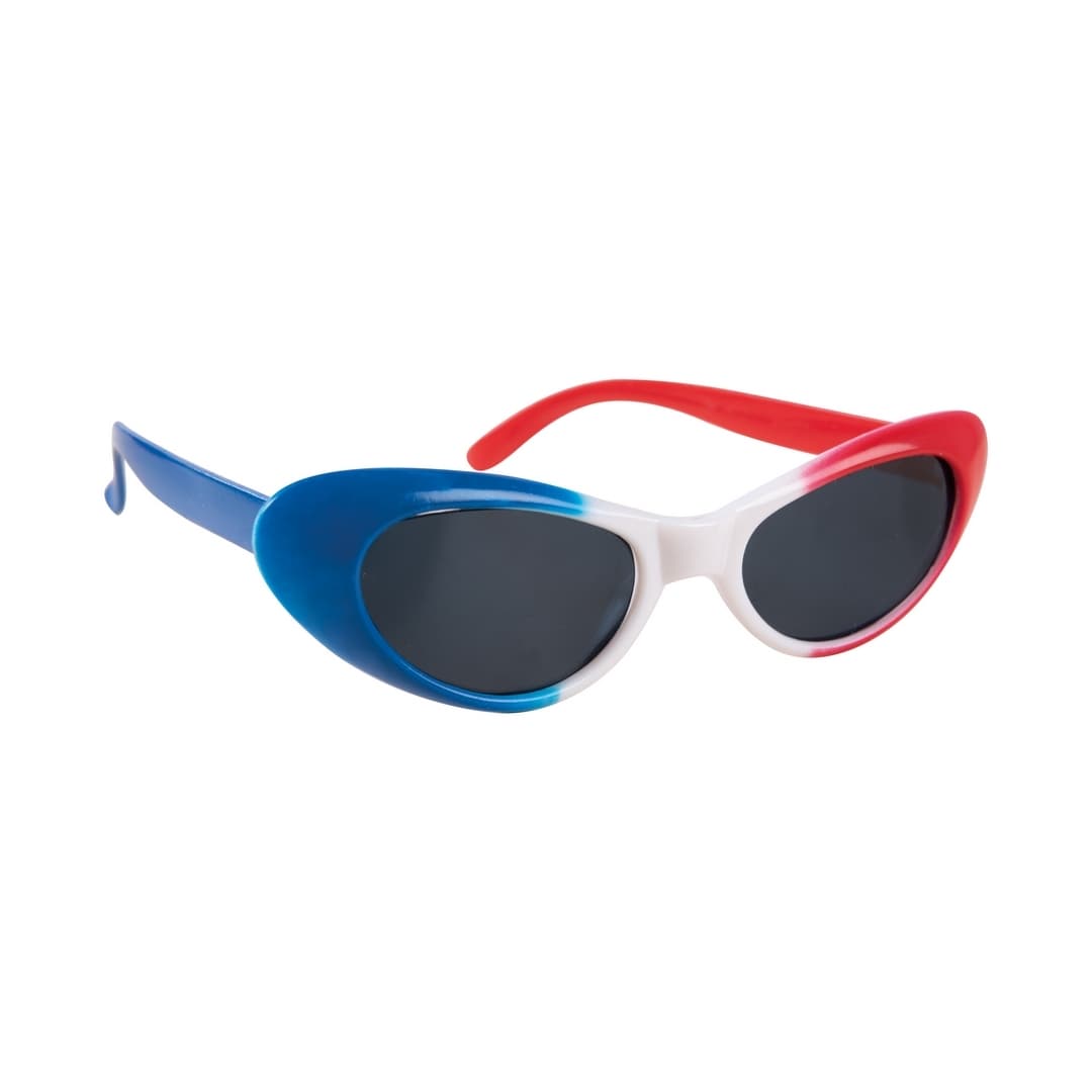 Lunettes bleu, blanc, rouge - femme