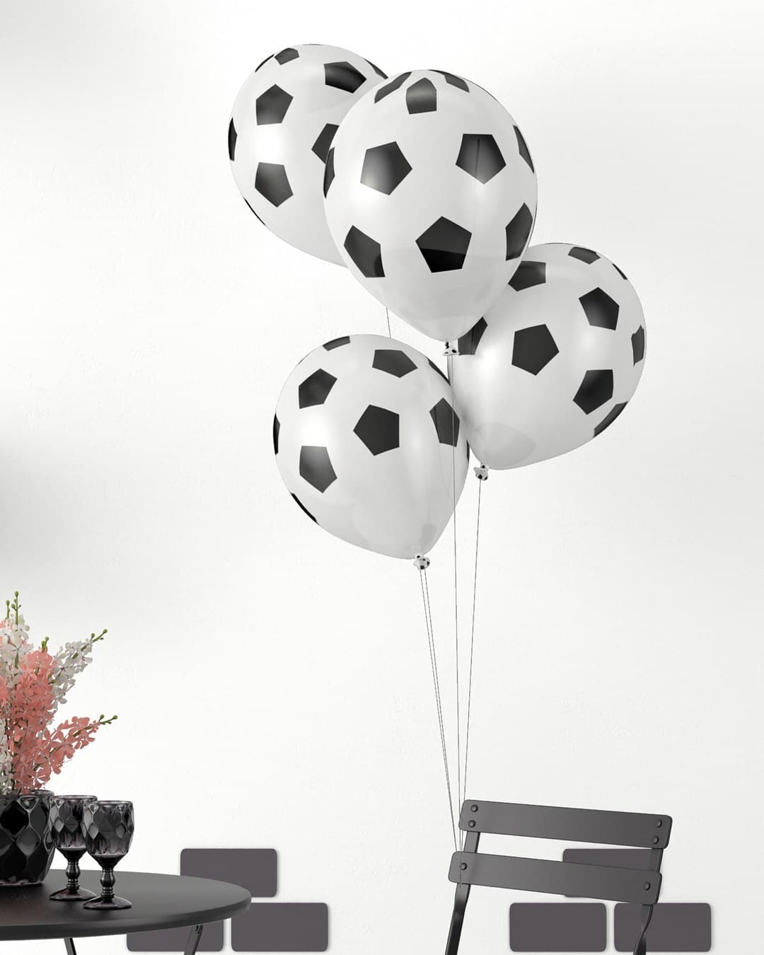 Ballon ø 30cm - lot de 8 - football