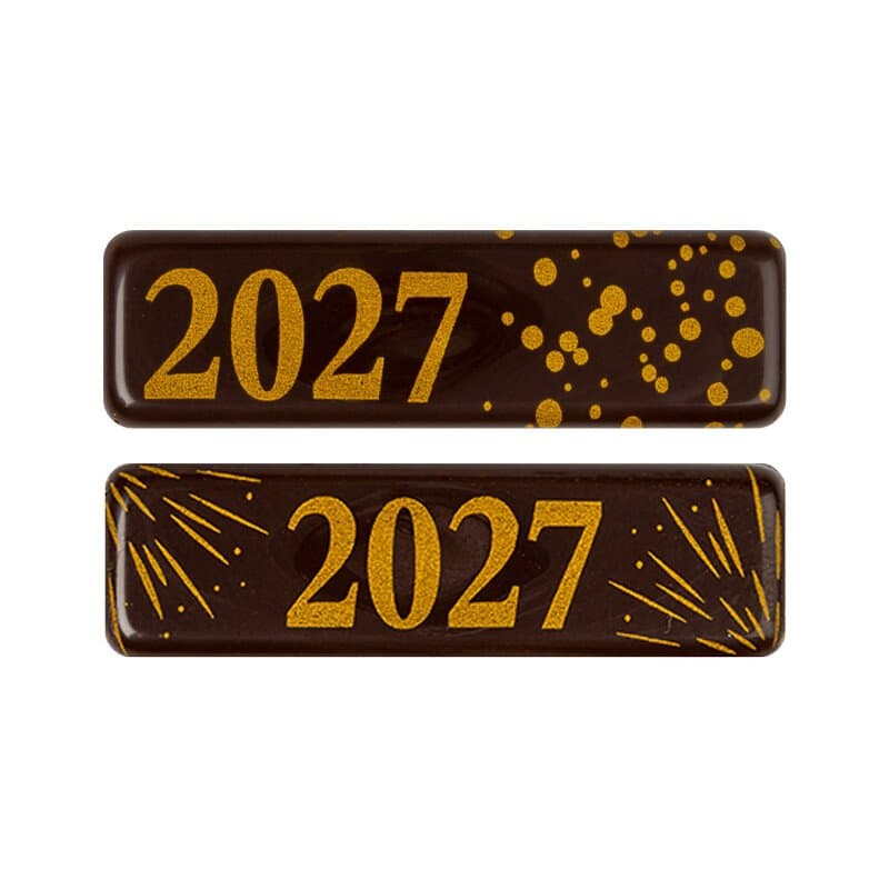 Plaquette 2027 4,5x1,3 cm