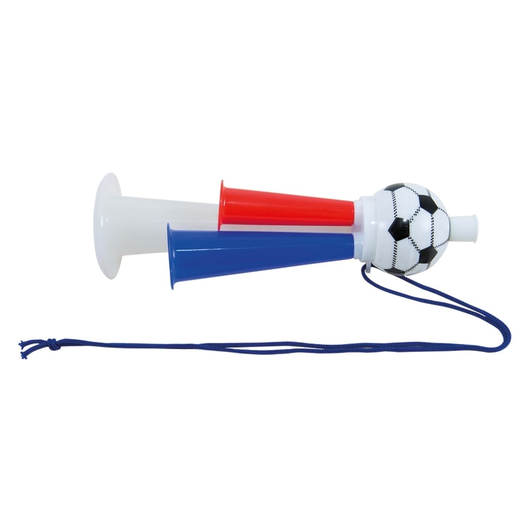 Trompette - bleu, blanc, rouge - triple cornes