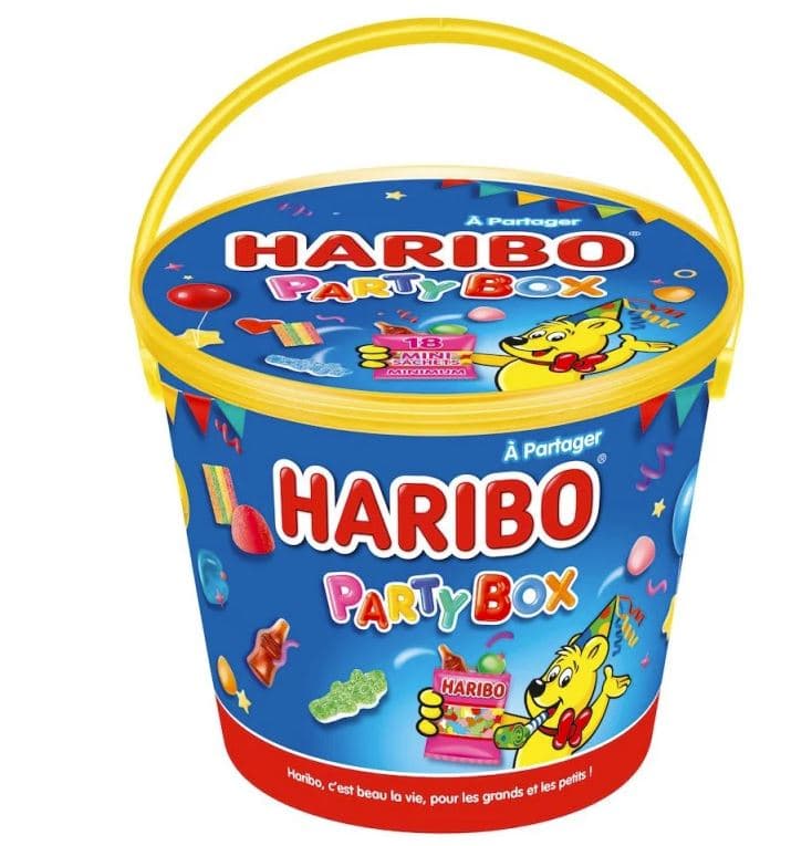 Seau party box haribo 650g