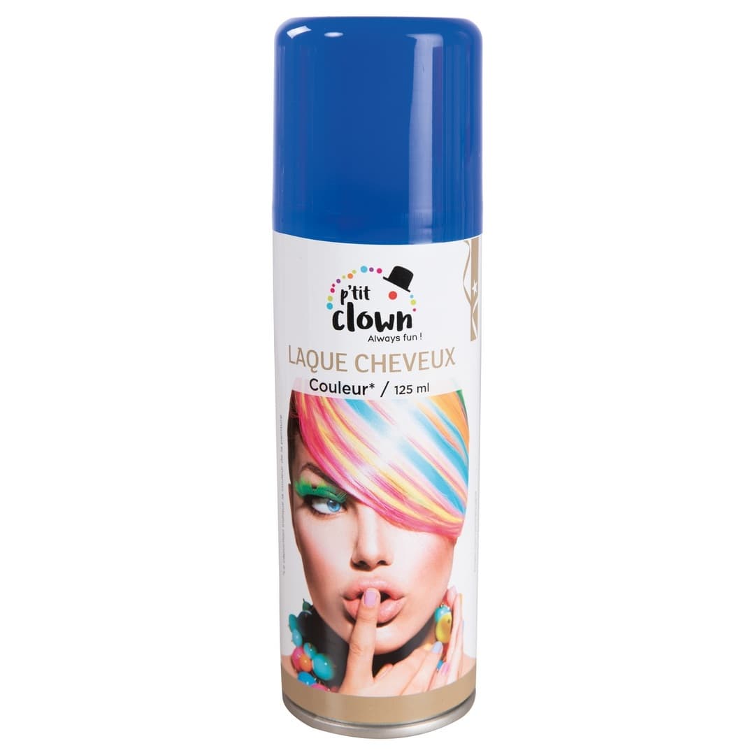 Spray laque cheveux - 125 ml - bleu