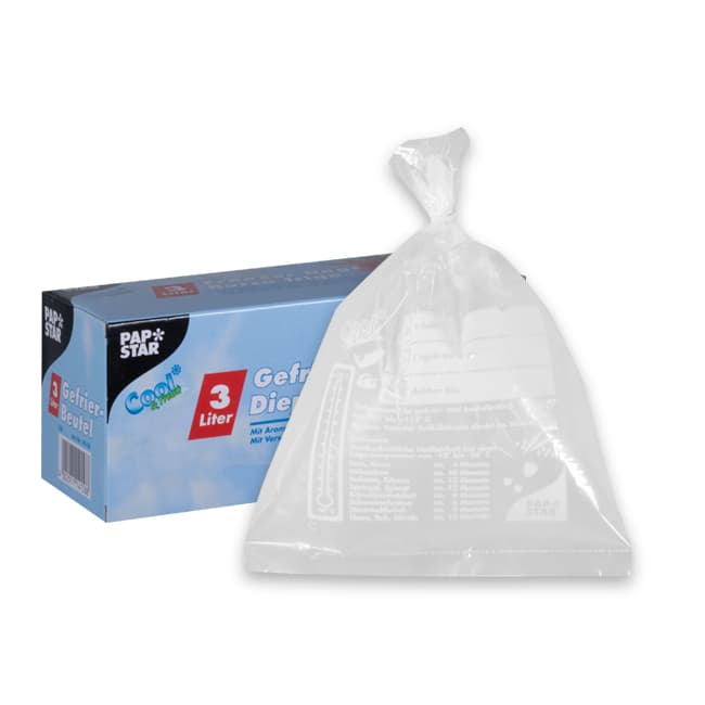 Sacs congélation 3 l  32 x 25 cm avec attache par 75