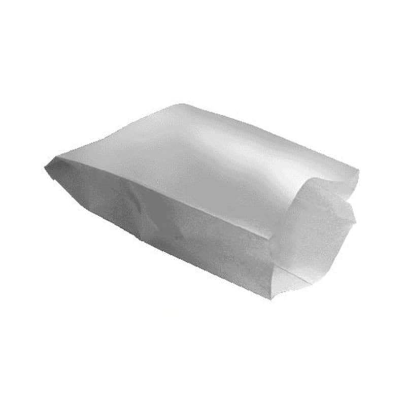 Sac papier laminé blanc pour part de pizza 170x60x280mm, 500pcs