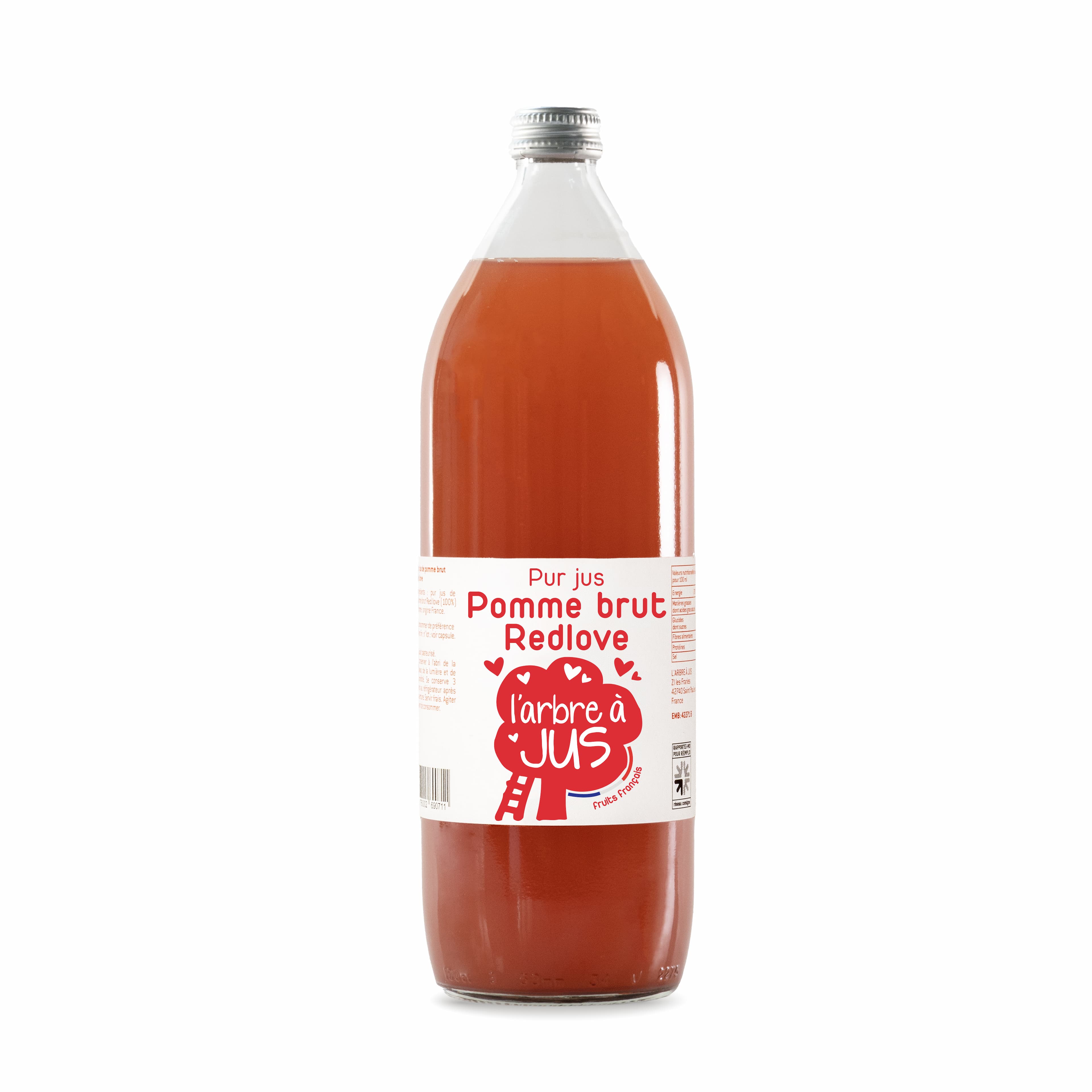 Pur jus de pomme brut red love 100cl vendu par 6