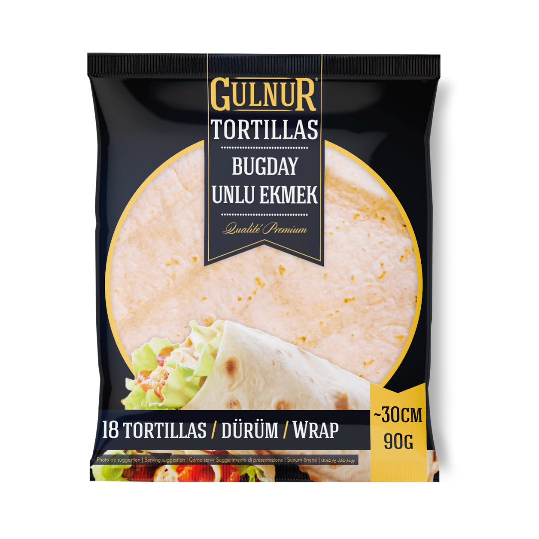 Tortillas de blé 30cm elma 80g x6