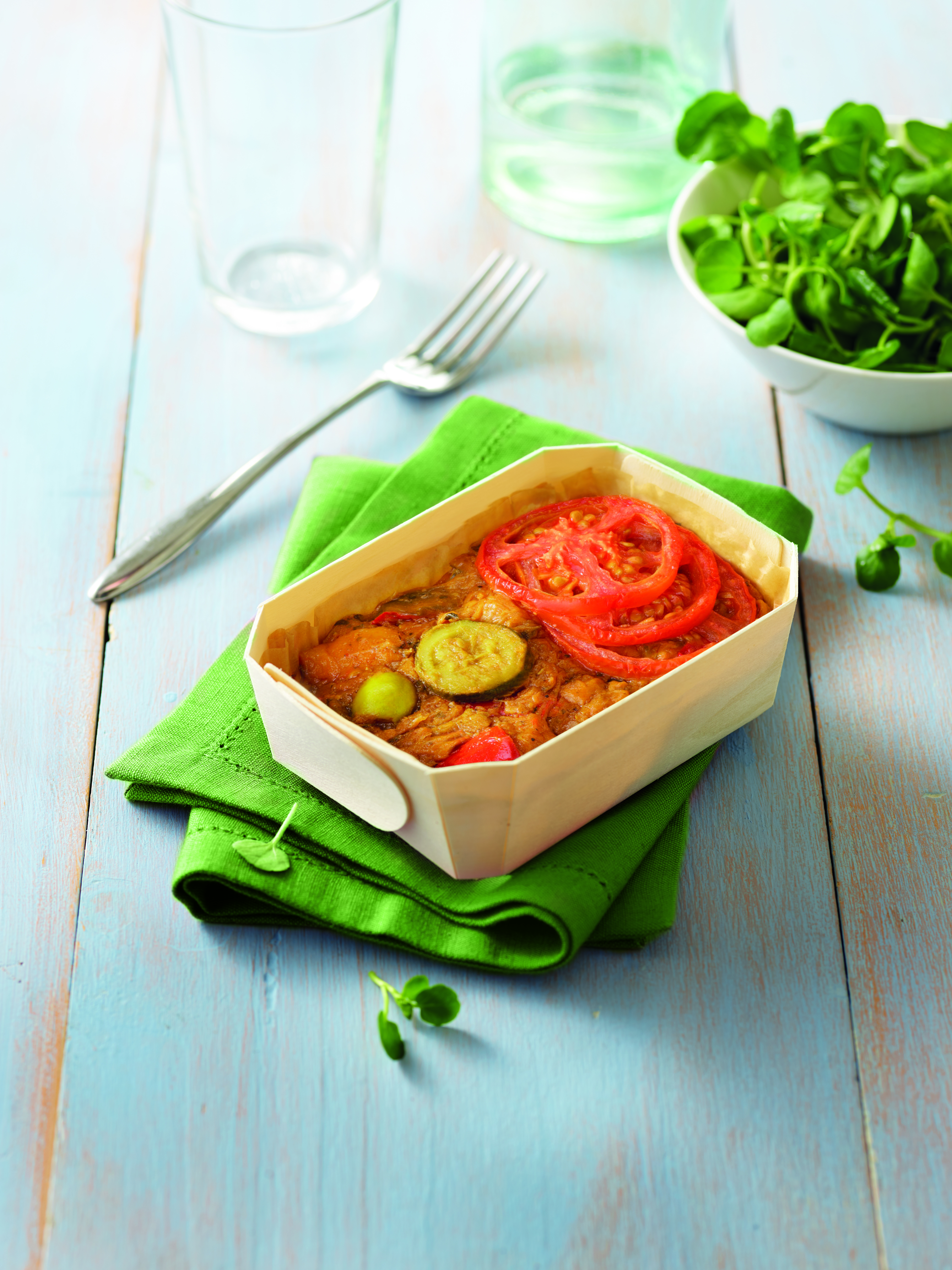 P'tit gratiné cuisiné de légumes façon tajine au poulet