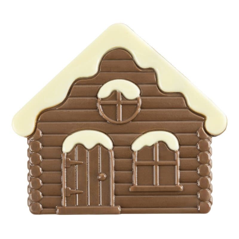 Embout de bûche chalet 9x8,5cm